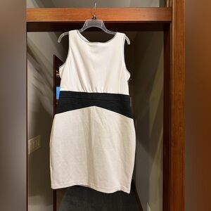 Jennifer Lopez Black and White Mini Dress